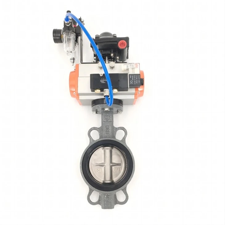 Pneumatic Wafer Hom Cast Steel Npauj Npaim Valve